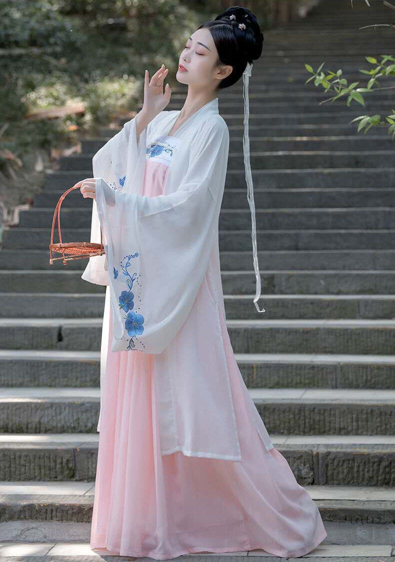 Traditionel kinesisk tøj fe kjole gammel han-dynastiet prinsesse scene folkedans festival outfit kinesisk hanfu kvinder