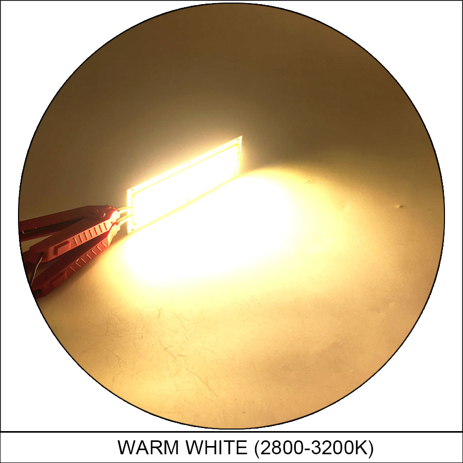 Placa de luz LED COB para interior y exterior, lámpara de 12V, 2W-300W, Chip de diodo emisor, bombillas para el hogar y el coche, DIY,: Caqui oscuro / Color blanco cálido
