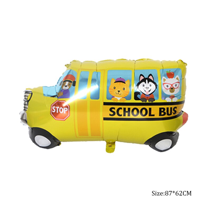 nouvel an enfant dessin animé voiture camion de pompier feuille ballons joyeux anniversaire fête décorations garçon fête bricolage voiture Ballon noël déco: School