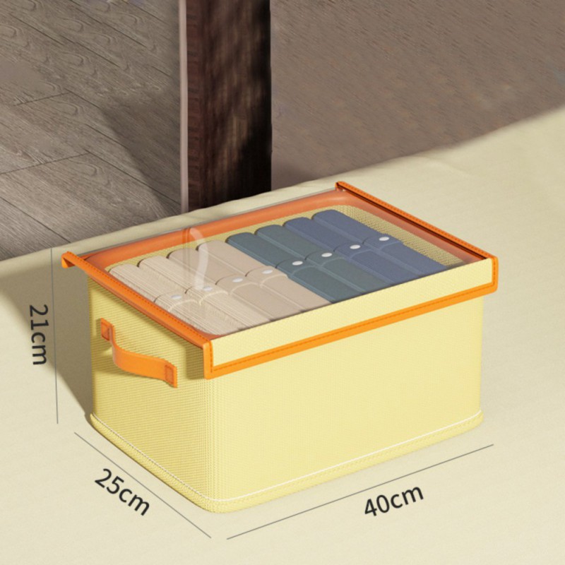 Foldable Home Storage Box Clothes Trousers Home Multi-functional Compartment Drawer Wardrobe Soild Color Storage Boxes