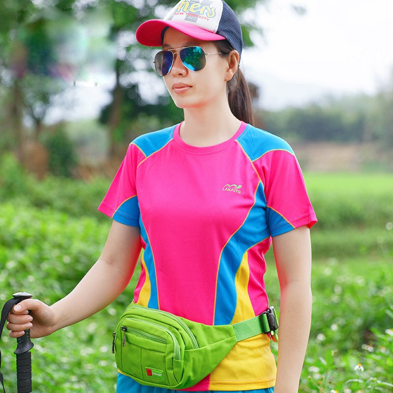 Zomer Outdoor Sneldrogende T-shirt Running Sneldrogend T-shirt Korte Mouwen Ademende Sport Quick-drogen Vrouwelijke T-