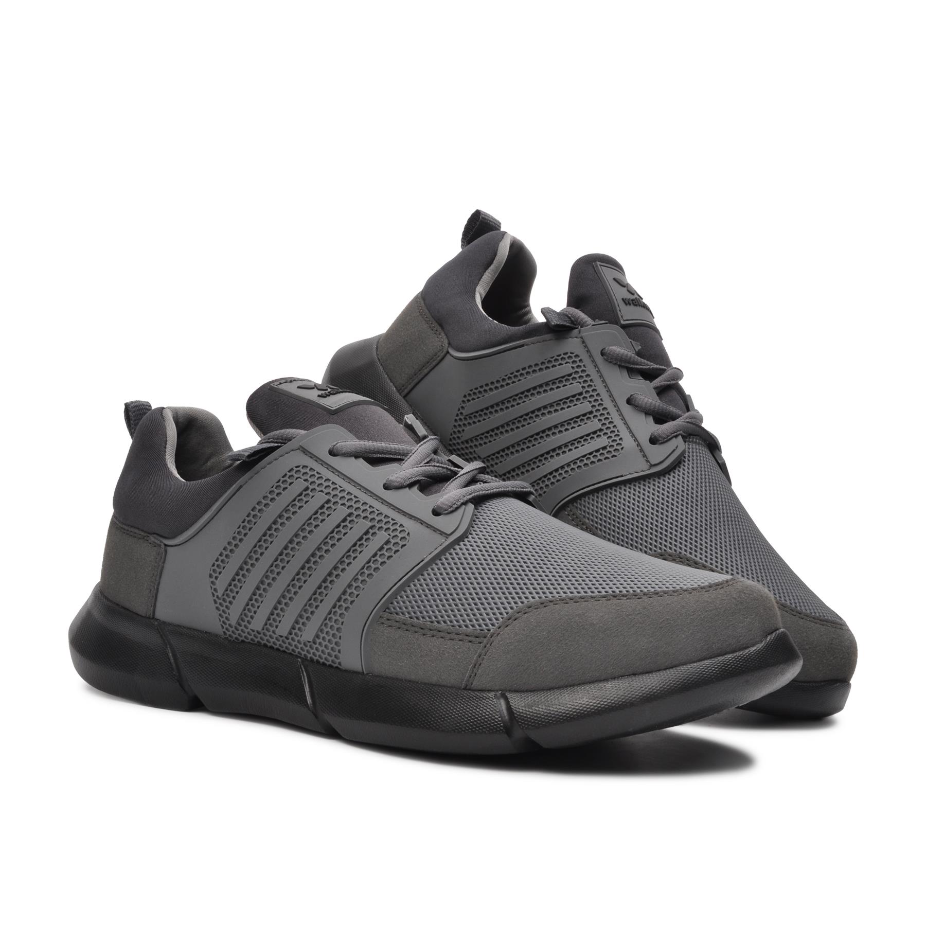 Loopbrug Praag Gerookte-Zwart Licht Flexibele Wandelschoenen