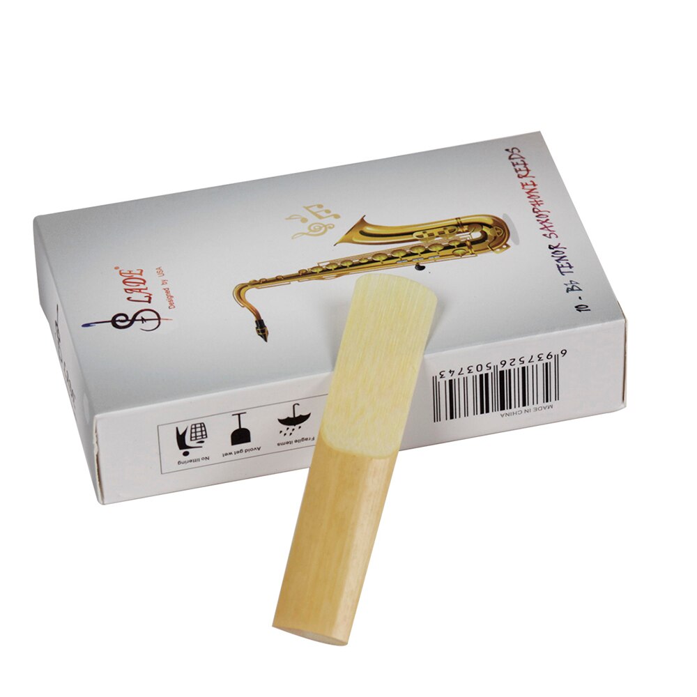 LADE 10pcs/ Box Bb Tenor Saxophone Sax Reeds Strength 2.5 Woodwind Instruments Accessories