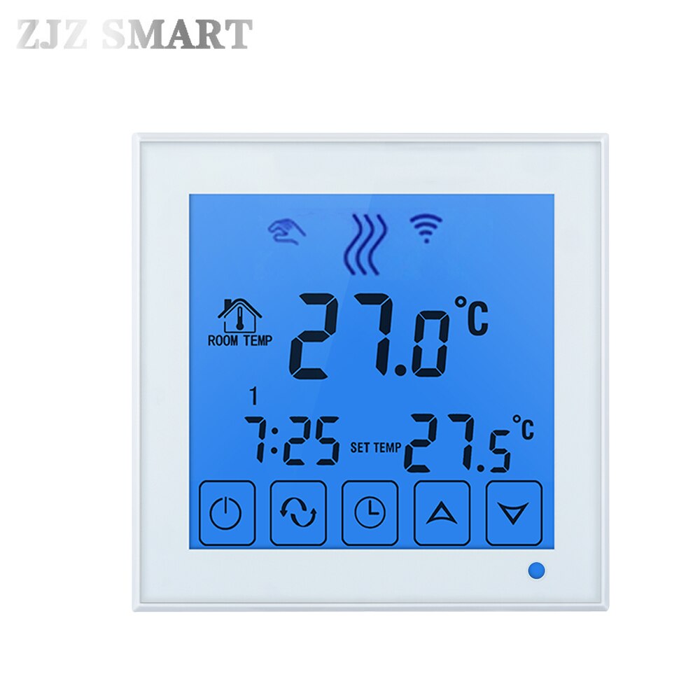 Smart House Wifi Programmeerbare App Intelligente Water Verwarming Thermostaat Temperatuur Schakelaar Controller Controller Voor Floor: NO WIFI WHITE