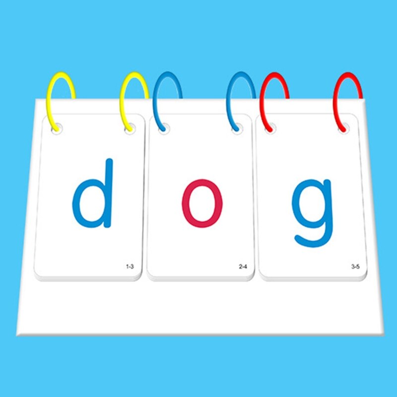 66Pcs Kids Sight Woorden Phonics Alfabetten Flashcards Kalender Leren Onderwijs 57BF