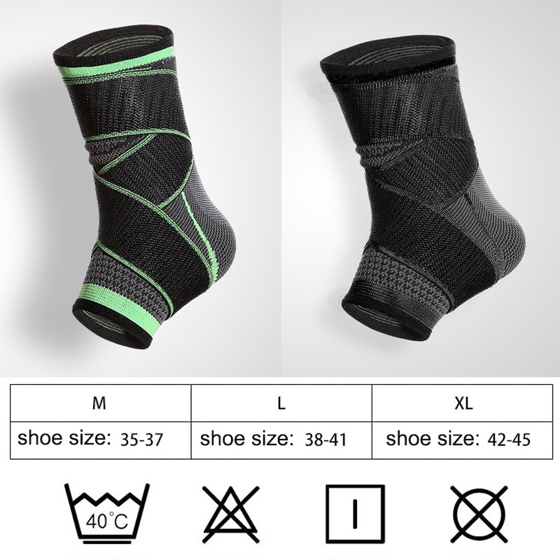 Professionele 1Pc Sport Enkel Ondersteuning Mannen Onder Druk Elastische Enkel Pads Fitness Gear Basketbal Volleybal Brace Protector