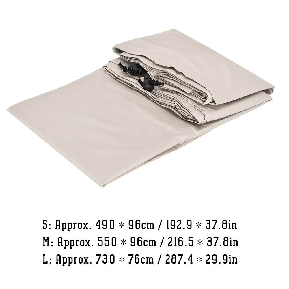 Pool roll cover beige udendørs swimmingpool roll cover vandtæt beskytter til udendørs heavy duty have