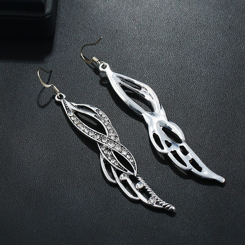 Promi Winkel FlüGel Ohrringe Für Frauen Mit kubisch Zirkon Steine Brincos Weibliche Schmuck Pendientes Mujer Brincos 2E559