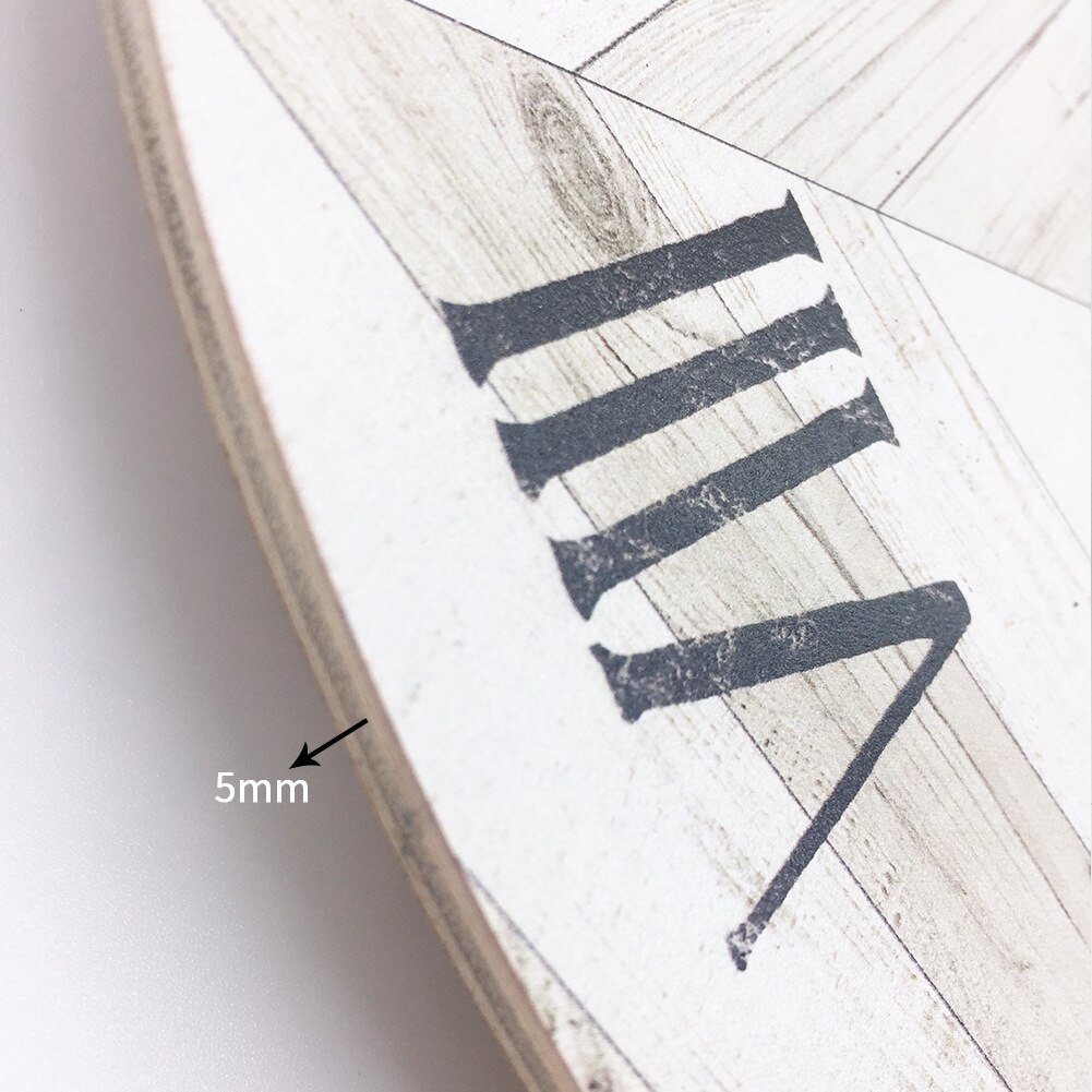 Kort digital klokke årgang romertall rustikk stil stue hjem interiør deco treveggklokke