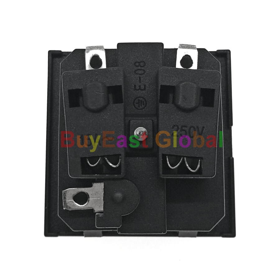 EU Schuko German (Type F) Panel Mount Power Socket Receptacle AC100~250V 16A