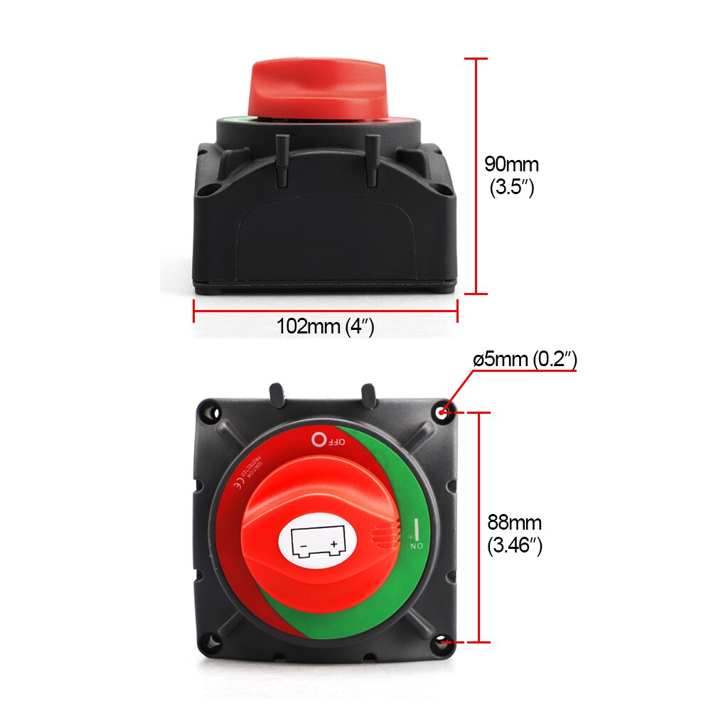 12v 48v 600a kraftig batteribryter isolator koble fra strømbrudd for bilbil marine