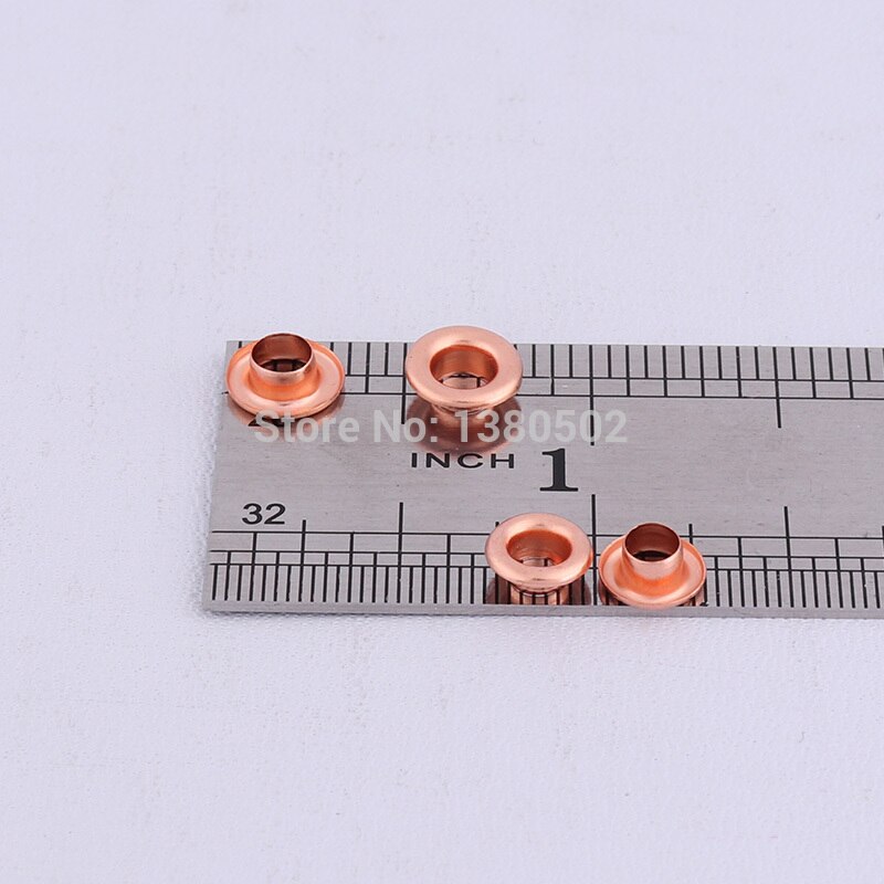 100 stk/parti øjer rund beklædningsgenstand med skive indvendig diameter 4/5/6/8/11/14mm rosa guld beklædningsgenstande gør-det-selv tilbehør til tøj