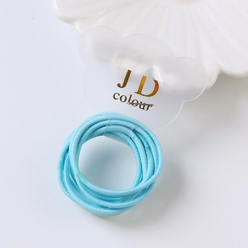 10 stk/parti låve scrunchy bånd jenter små baby hodeplagg engangs gummistrikk flerfarget hårtilbehør gummistrikk txtb 1: 07 blå