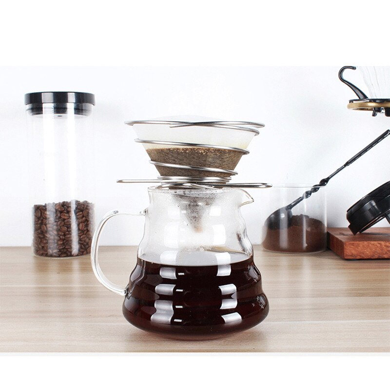 Stainless Steel Coffee Filter Funny Coffee Dripper Paperless Permanent Pour Over Coffee Maker Reusable Coffee Filter Baskets
