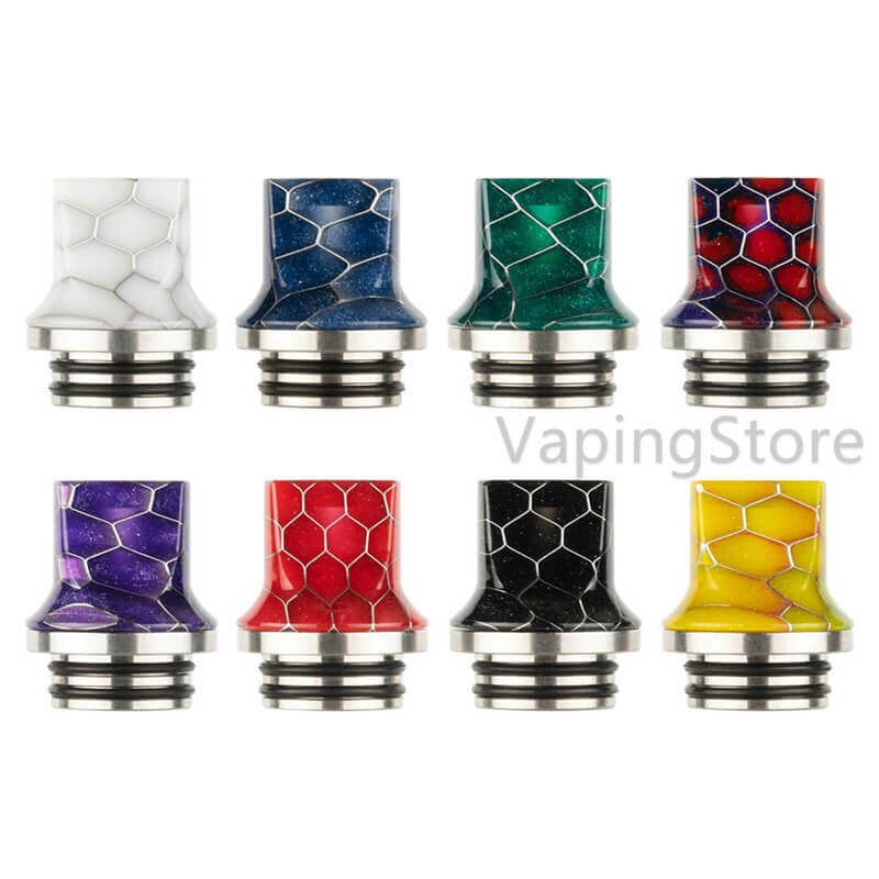 Delrin SS 810 Flat Drip Connector Tip Polished Adaptor Odan Tank/Odan Mini Tank/Skrr S/NRG Tank/Hellvape Destiny RTA Mouthpiece