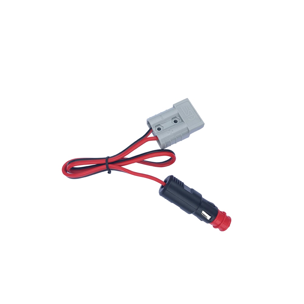 Extend Cable Red and Black Parallel Wire Battery Connector Solar panel 12V 24V Batteries Male Plug to Car Cigarette Lighter