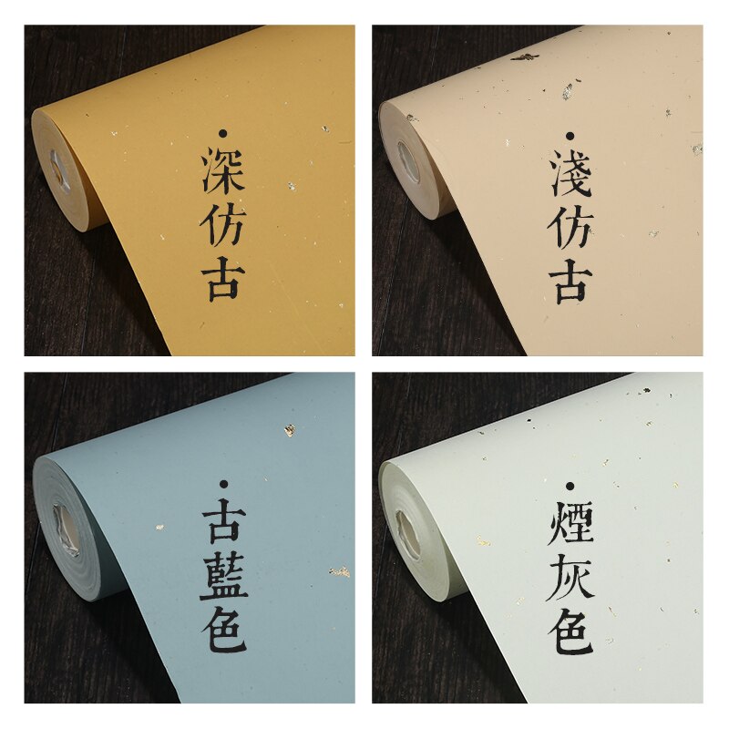 Antique Batik Xuan Paper Long Scroll Half-Ripe Rice Paper Regular &amp; Cursive &amp; Seal Script Brush Calligraphy Practice Paper