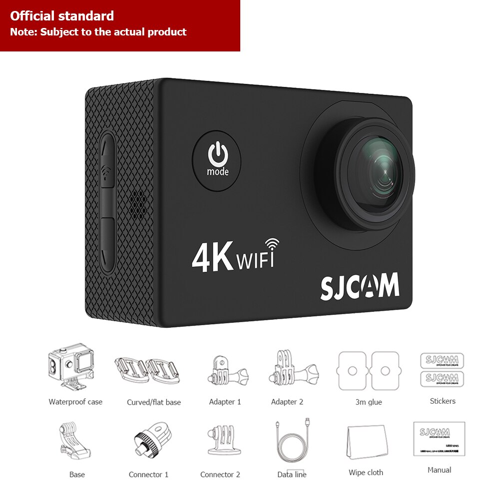Sjcam SJ4000 Air 2.0 Inch Action Camera 4K Hd Wifi Waterdichte Sport Dv Camcorder Voor Onderwater Fietsen Outdoor