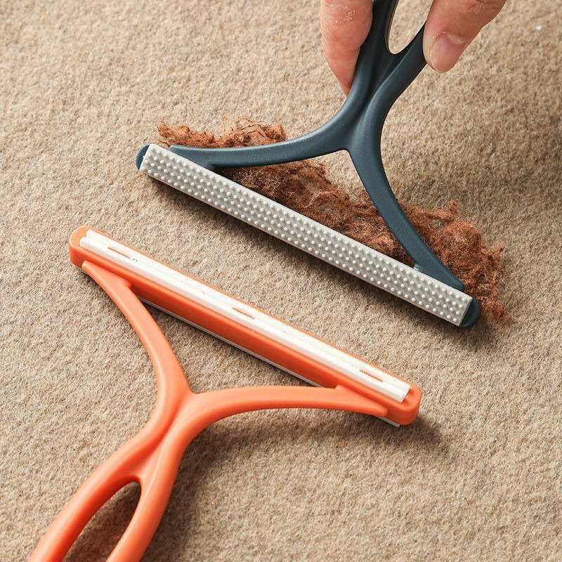 2-IN-1 Double-sided Lint Remover Handle Shaver Brushes for Clothes Carpet Sweater Pet Fur Hair Catcher Scrapers Cleaning Tools