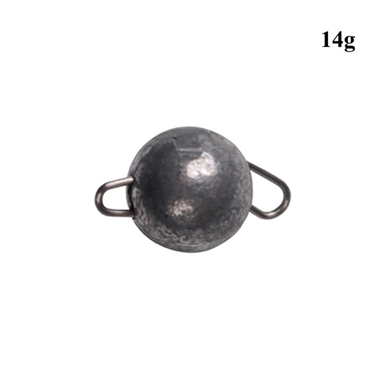 5pcs/Lot Lead Weight With Swivle Cheburashka Sinker Lead Sinker Jig Head Lead Weights 4g 6g 8g 10g 12g 14g 15g 18g Lure: 14g