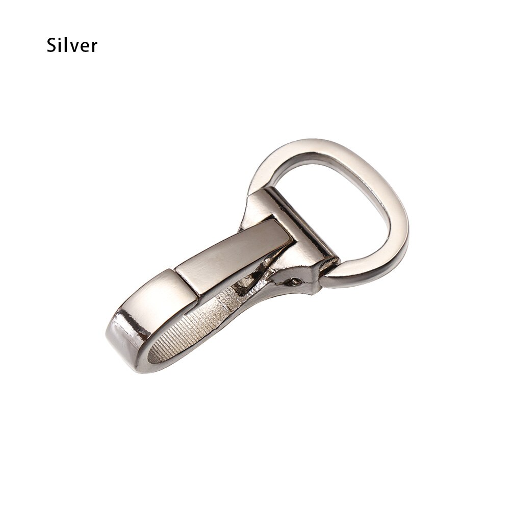1Pc Metalen Snap Haak Tas Accessoires Trigger Karabijn Clip Spring Gate Voor Leer Craft Tas Riem Gordel sleutelhanger: Silver