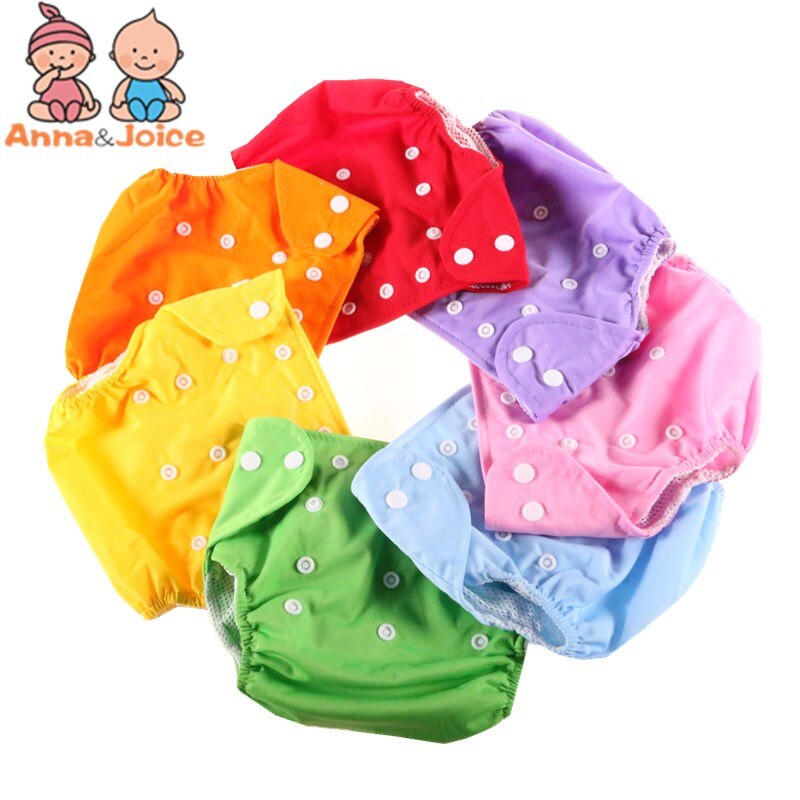 10pc/lot Diapers Washable Reusable Nappies Grid/Cotton Training Pant Cloth Diaper Baby Fraldas Winter Summer Version Diapers