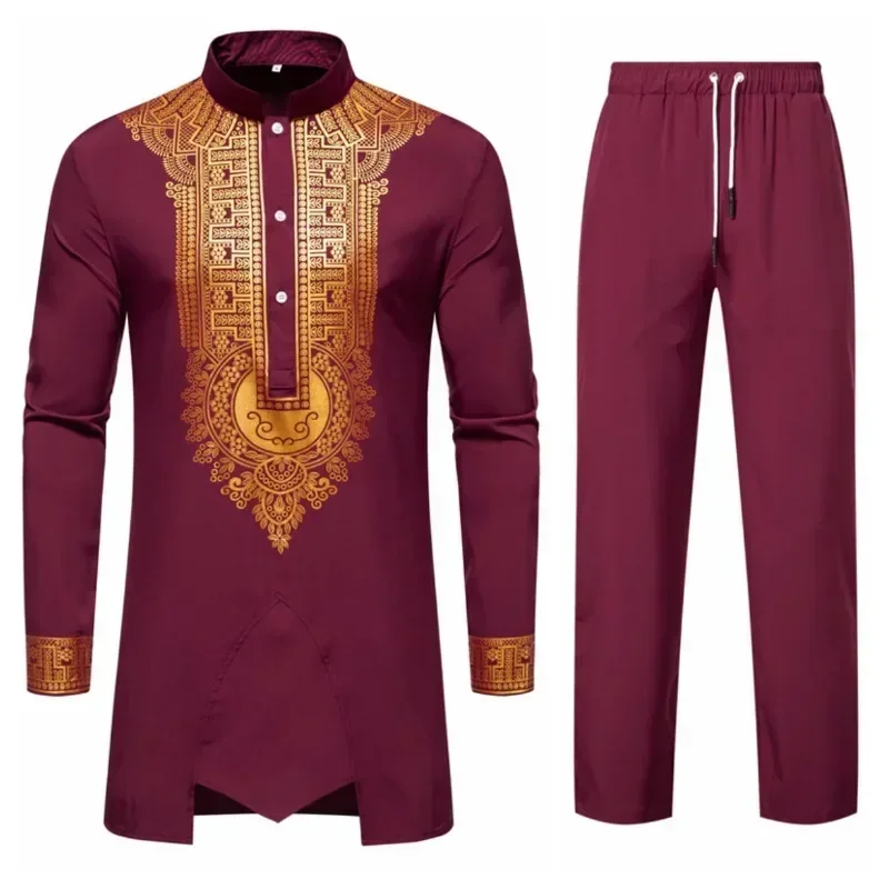 persoonlijkheid heren shirt met lange mouwen Vrije tijd diner print middellange kleding voor heren