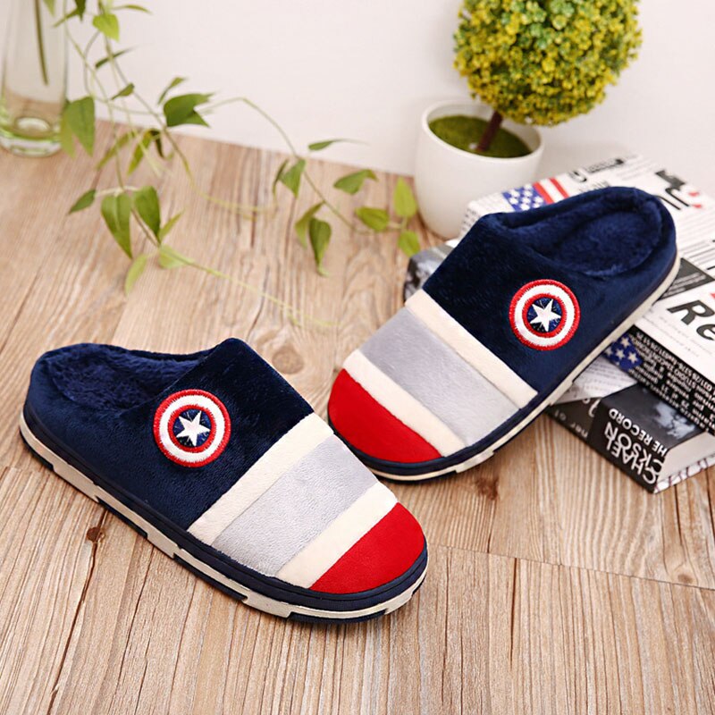Messieurs pantoufles en peluche grande taille 39-44 homme intérieur pantoufles hiver chaussures adulte solide couleur mixte mâle slippersKS231