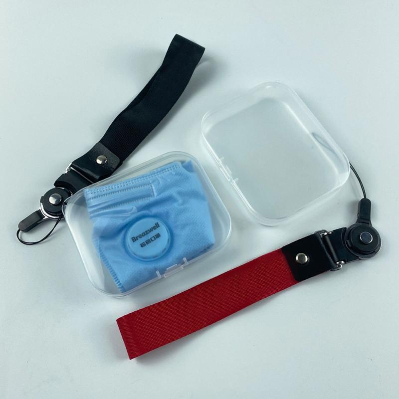 Square Small Mask Storage Box Compact and Easy to Carry on The Palm Plastic Box for Temporary Storage of Oronasal Mask