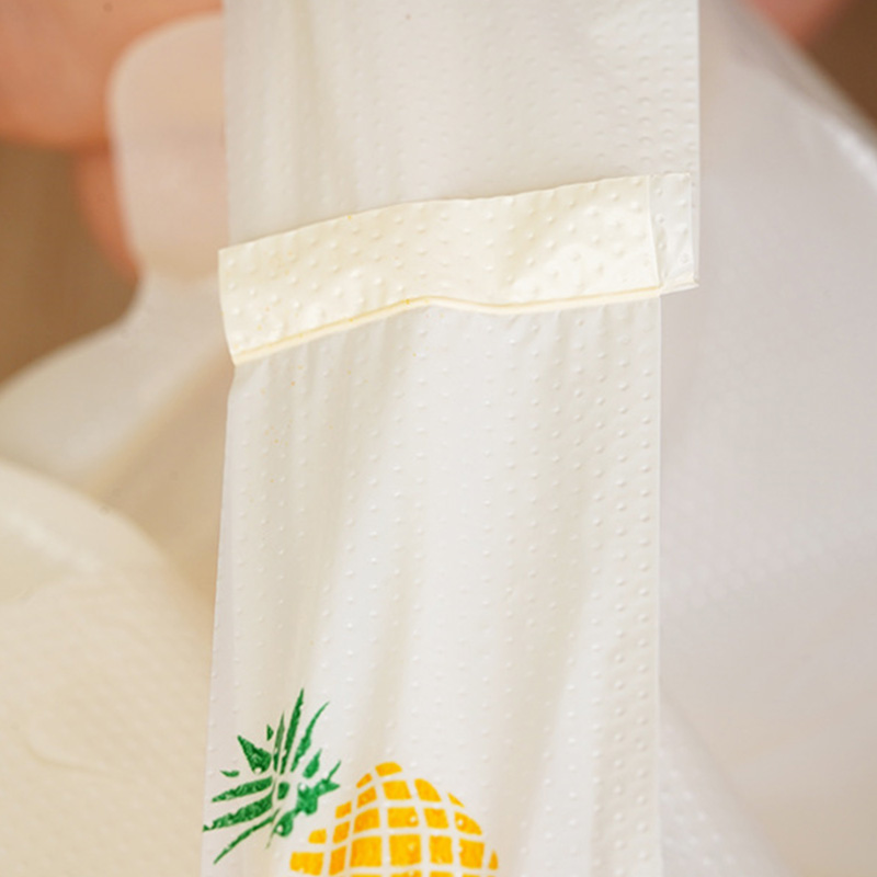 Bolsa de plástico colorida con bonito de frutas, bolsa de de mano, ropa, cocina, compras, , embalaje de reutilizable, 50 Uds.