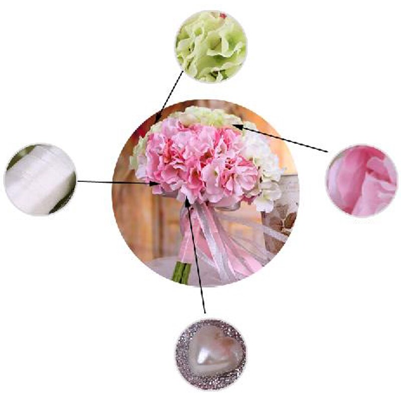 Avioliitto häät hortensia kimppu morsiamen ulompi hääkukkia rintakoruja kimppu mariage
