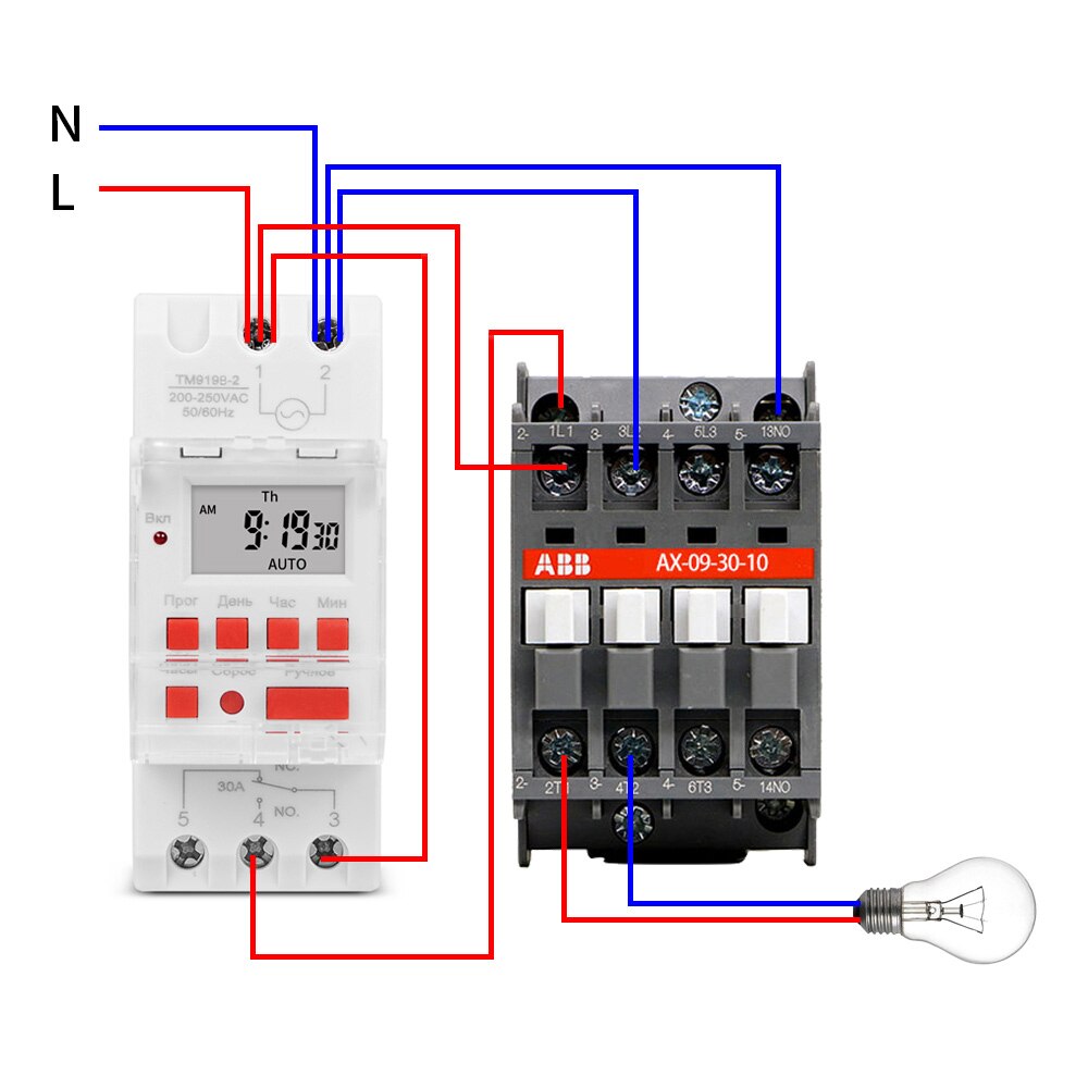 Heavy Duty 30A 5000W 5V 12V 24V 110V 220V 7 Days Programmable Timer Automatic Lighting Controller DIN Rail Installation