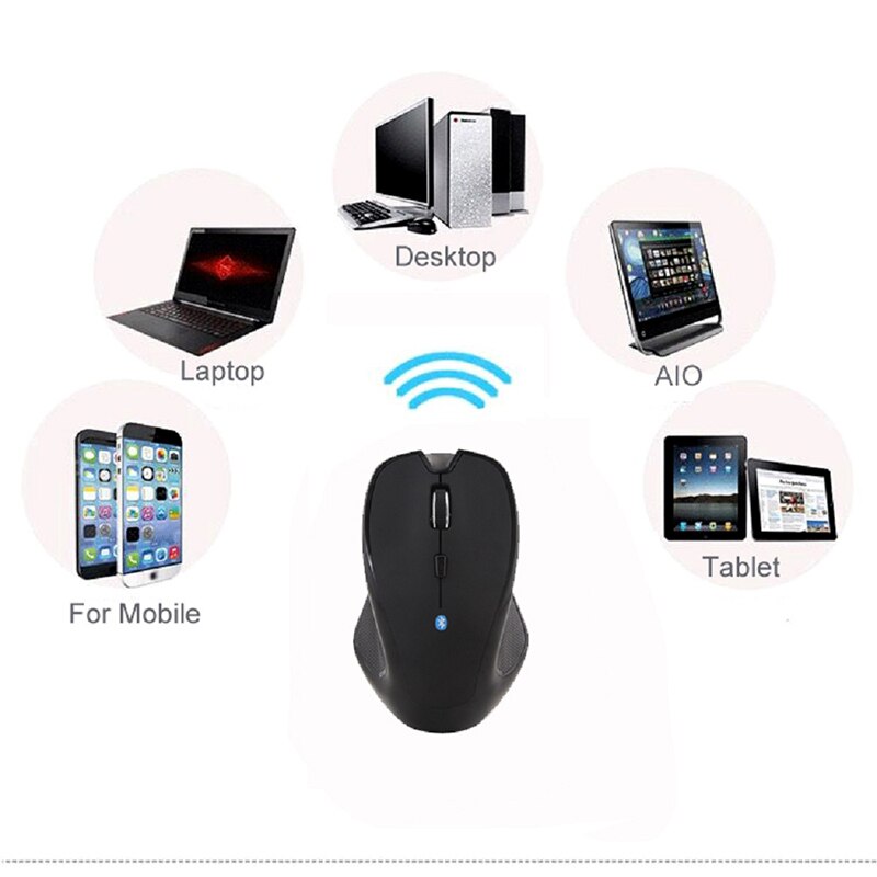 1600dpi Wireless Mouse Computer Bluetooth Mouse PC Mause 6 buttons Ergonomic Optical Mouse For Macbook air Xiaomi Laptop Mice