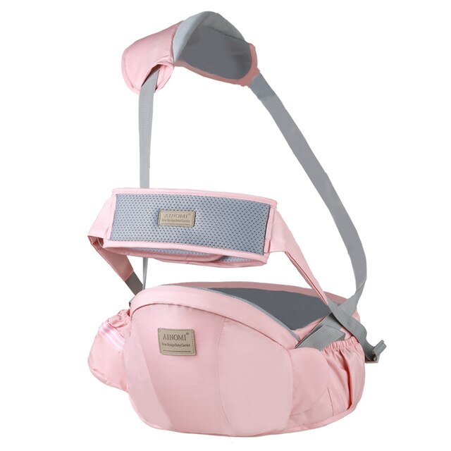 Ergonomische Draagzak Baby Baby Heupdrager Taille Carrier Voorkant Ergonomische Kangoeroe Draagdoek Draagdoek Voor Baby Reizen 0-48M: Pink