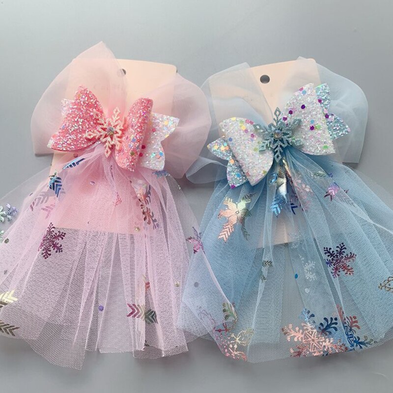 25 jardów 6cm wielokolorowy opalizujący wzór płatka śniegu tiul rolki DIY obrus kolorowy tiul rolki DIY łuki ślub M6CD