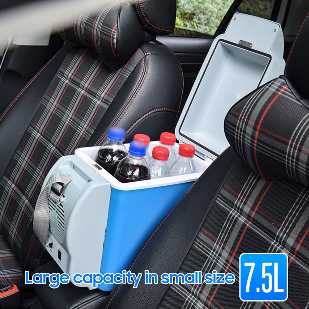 12V Car Refrigerator 7.5L Mini Portable Car Fridge &amp; Warmer for Road Travel Camping Freezer Cooler Portable Mini Refrigerators