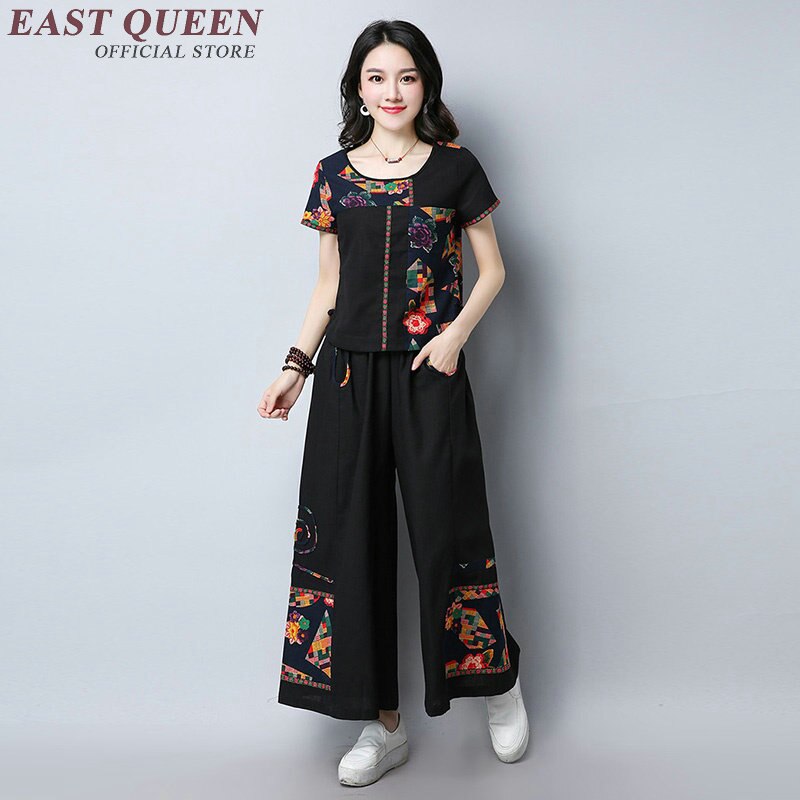 Traditionele chinese kleding oosterse suits dames broek past NN0915 C