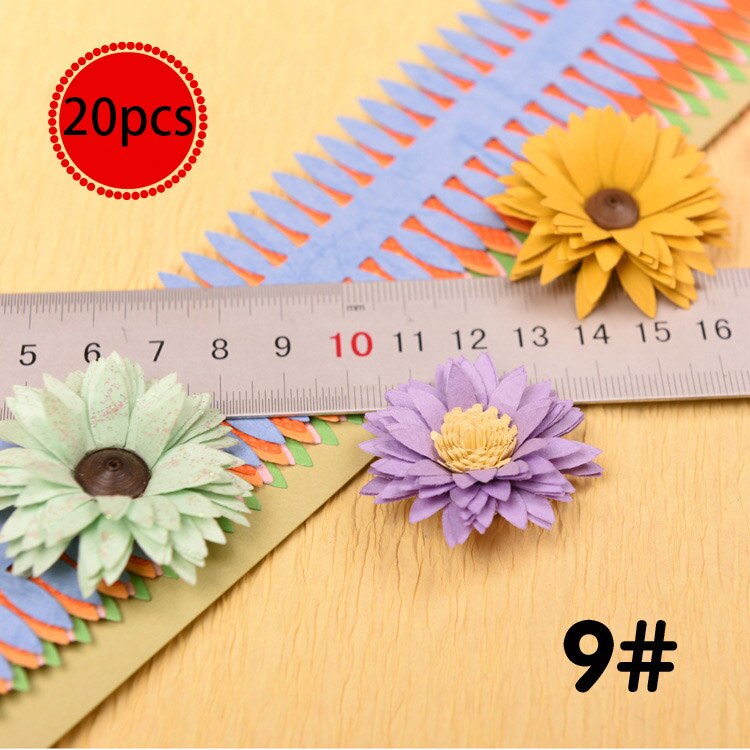 20 striber blomster quilling papirstrimler farverige origami diy papir hånd håndværk diy scrapbøger håndlavet dekoration: 09