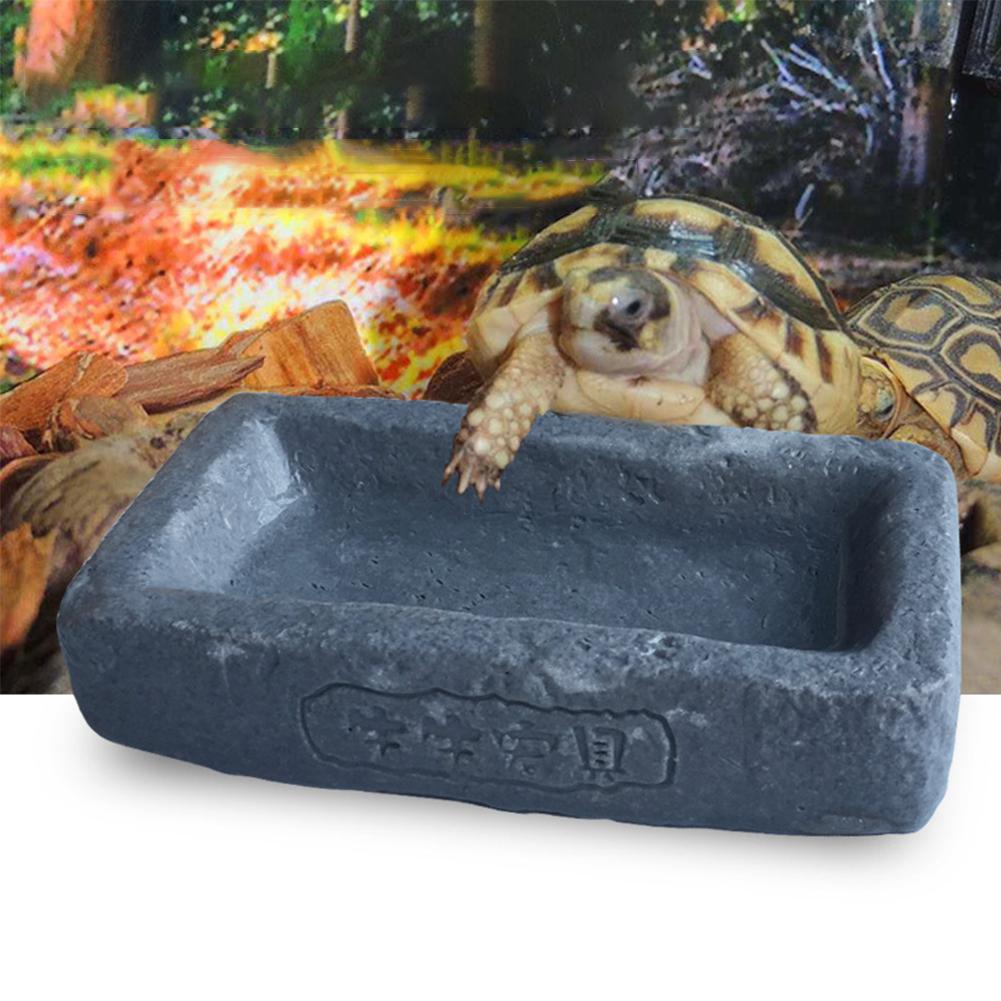 Asypets tunga harts mat vatten spår halkskydd behållare dispenser för hundar katter reptiler,