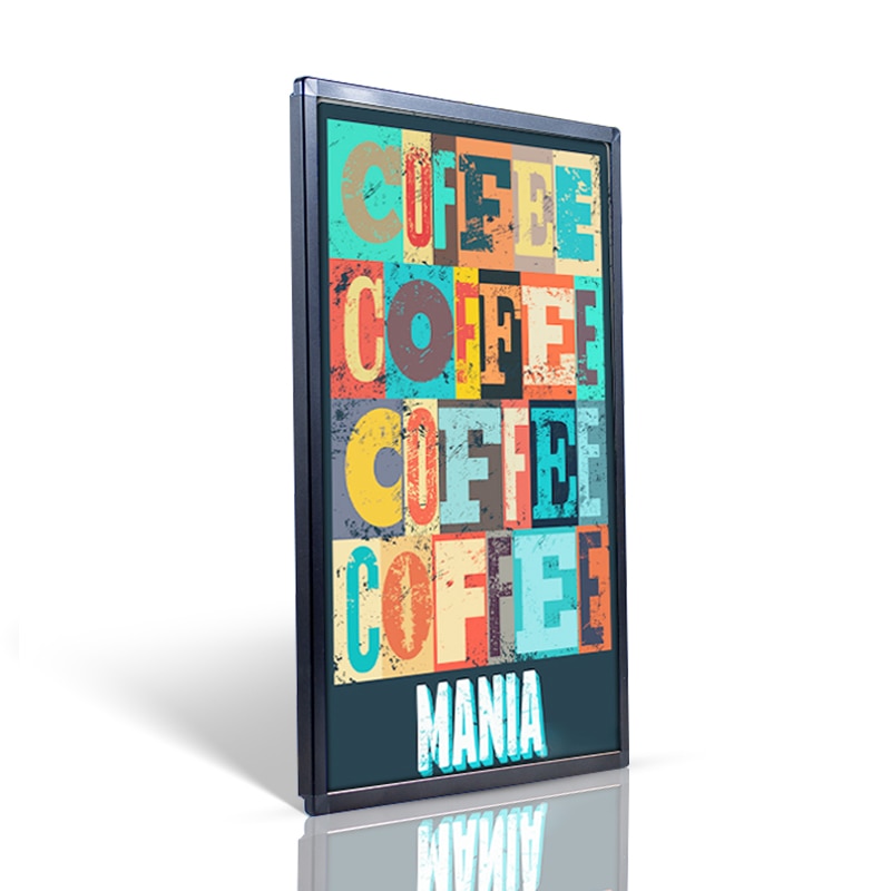 Cadre lightbox led menu kfc led cadre photo affichage