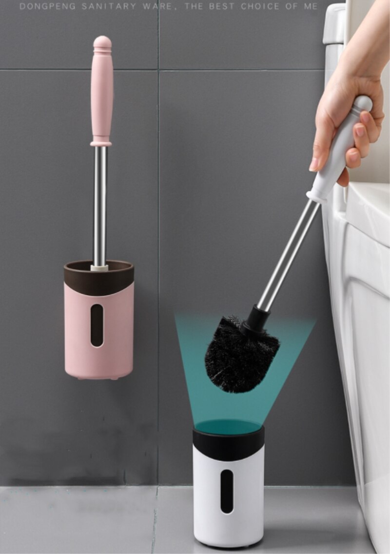 Siliconen Wc Borstel Voor Wc Accessoires Lensbare Toiletborstel Muur Gemonteerde Cleaning Tools Home Badkamer Accessoires Sets