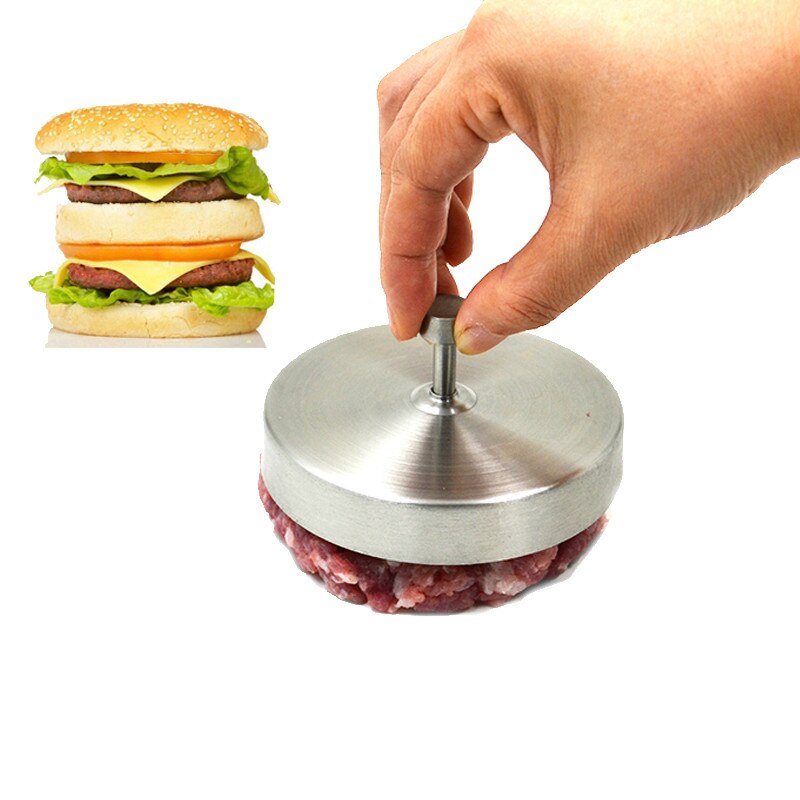 3.7 ''Rvs Hamburger Druk Burger Maker Gevulde Burger Druk Pizza Hamburger Pasteitjes Sandwich Vlees Burger Mold