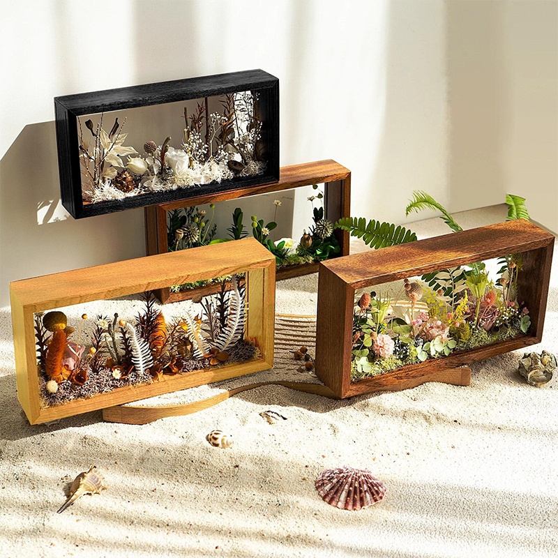 3D-Fotorahmen aus Holz, getrocknete Blumen, Probenhalter, handgefertigt, DIY-Handarbeit, Anzeige, Bilderrahmen, Heimdekoration, Tiefe 3 cm