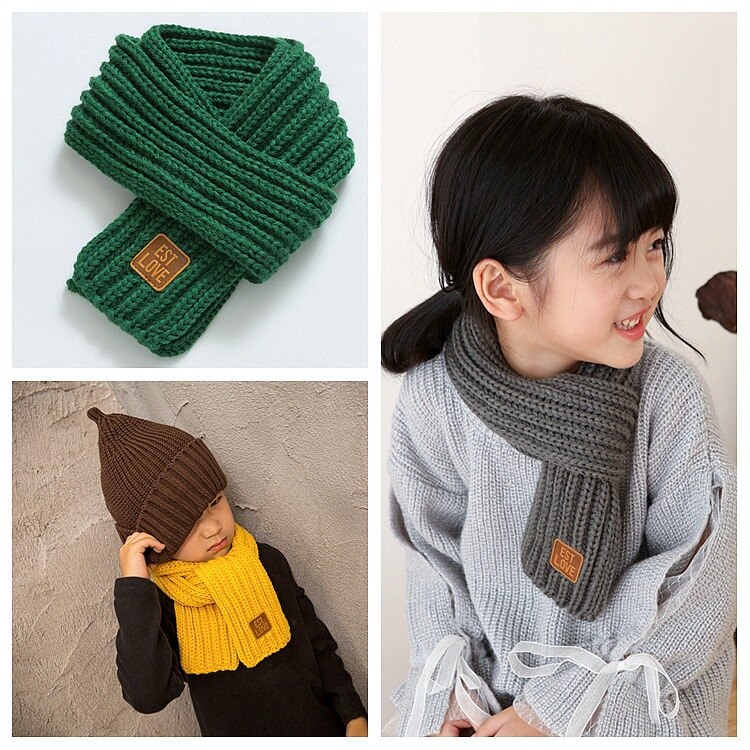Pañuelos para niños, bufanda de cuello para bebés y niñas, bufanda suave Lisa para cuello, anillo de cuello elástico, bufanda para bebés, Invierno