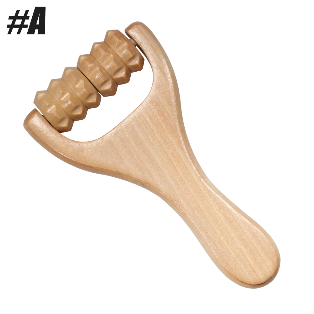 1 Stück Massageroller aus Holz, sofort selbstmassageende Taille, Oberschenkel, Beine, Hände, Ganzkörper-Rolle-Werkzeug, Massagegerät, DIY Maderotherapie: Violett