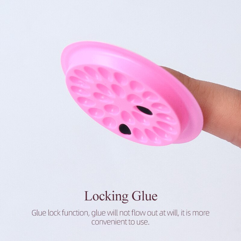 false eyelashes Glue Holder eyelash extension supplies eye lashes Glue tools Lashes Extension Pallet Pads Plastic