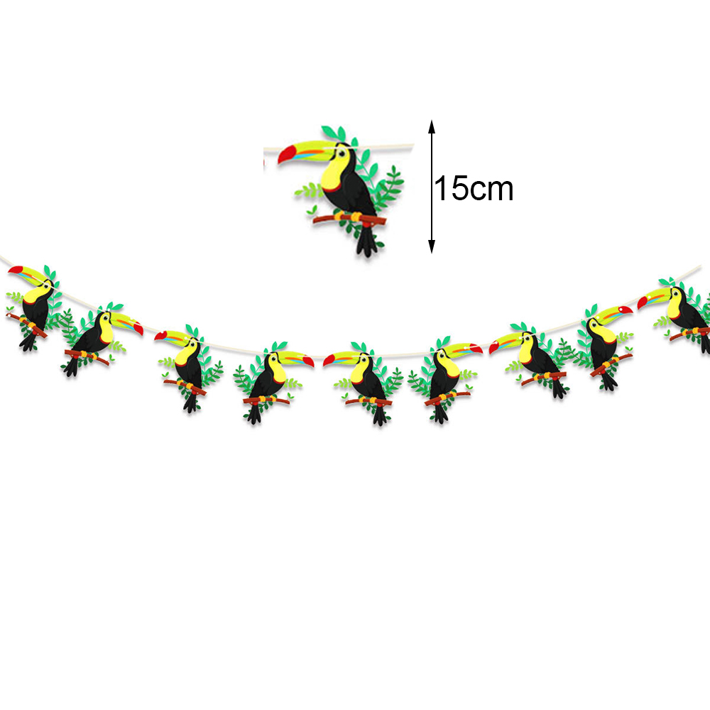 Hawaiiansk luau-fest engangsservice tropisk flamingo paptallerkener kopper servietter sommer strand aloha tema festdekorationer: Blomme