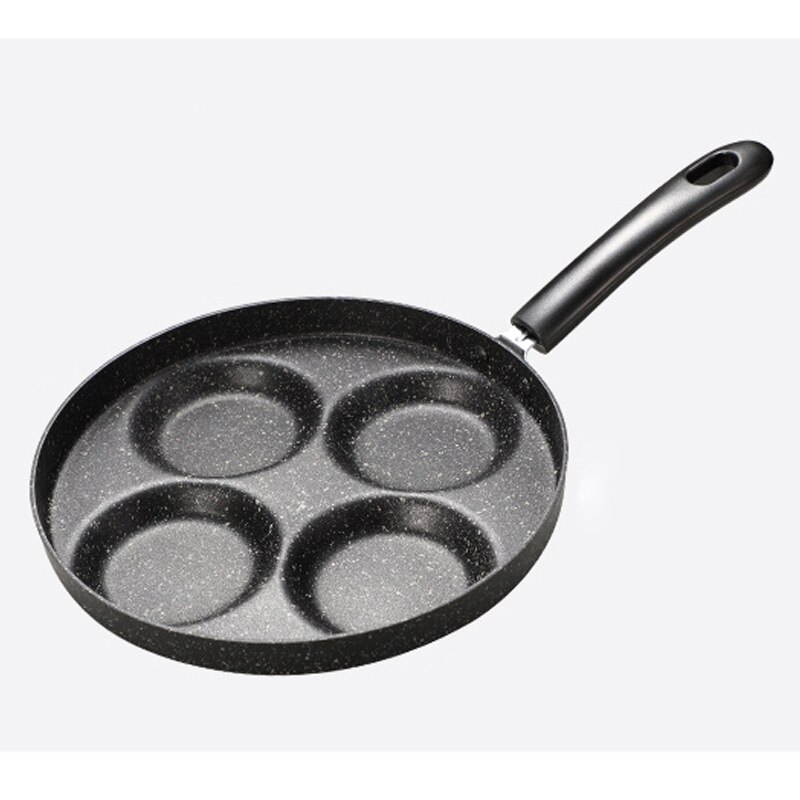 Vier-Gat Frituren Pot Verdikte Omelet Pan Non-stick Ei Pannenkoek Steak Pan Koken Ei Ham Pannen Ontbijt maker Voor Gasfornuis