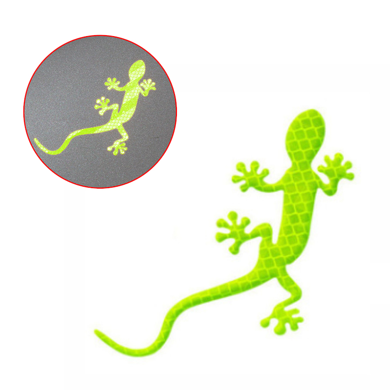 Reflecterende Sticker Veiligheidswaarschuwing Auto Auto Exterieur Accessoires Nacht Rijden Waarschuwing Gekko Strip Licht Reflector: Ivoor
