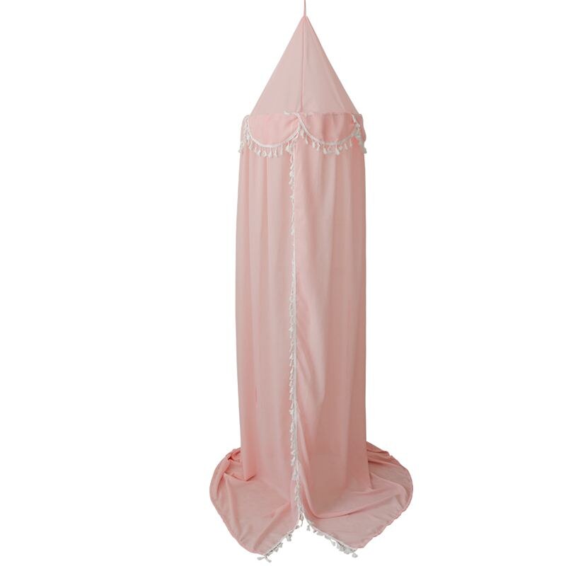 KAMIMI Nuovo bambino Camera Palla di Pelo Nappa Della Decorazione Della Casa Del Merletto e Letto per Bambini chiffon Petalo Tenda Volant Zanzara Netto